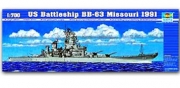 05705 1/700 US Battleship USS BB-63 Missouri 1991 Trumpeter