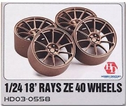 HD03-0558 1/24 18' RAYS ZE 40 Wheels