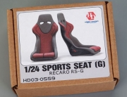 HD03-0559 1/24 Sports Seats (G) Recaro RS-G (Resin+Decals+PE)