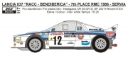 117 Decal – Lancia 037 „Bendix - RACC“ -Rallye Monte Carlo 1986 – S.Servia 1/24 for Hasegawa kit