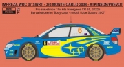 152 Transkit – Subaru Impreza WRC 07 - SWRT – 3rd Rally Monte Carlo 2008 1/24 for Hasegawa kit