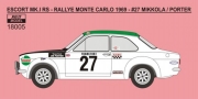 18005 Decal – Ford Escort Mk.I - Rallye Monte Carlo 1969 - # 27 Mikkola / # 29 Piot 1/18 - LIMITED 0