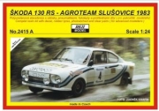 2415 A Kit – Škoda 130RS - Agroteam JZD Slušovice - 1983 Rallye Tatry / Barum 1/24 full resin kit wi