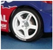 SP 984 Wheels – O.Z. 18‘‘/ Peugeot 307 WRC - 5 spoke / 5 pcs 1/24 for Tamiya kit