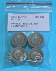 SP 964 Wheels – Ronal 15‘‘ / BMW 635 / 4 pcs 1/24 for Tamiya kit