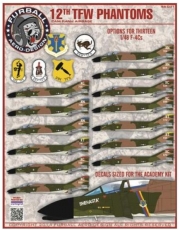 48-031 1/48 F-4C 12th Tactical Fighter Wing Decal