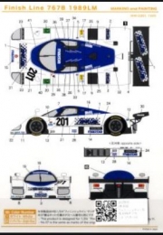 SHK-D301 1/24 Mazda 767B 1989LM Decal for Hasegawa