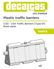 DCL-PAR029 1/24 1/20 Plastic traffic barriers (type 01)