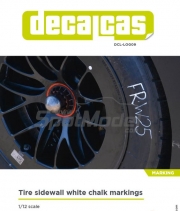 DCL-LOG009 1/12 Tire sidewall white chalk markings