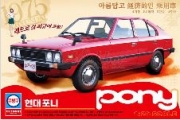15137 1/24 Hyundai Pony MCP w/Girl Figure