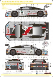 SK24108 1/24 Audi R8 LMS GT3 SPA 24H 17 Audi Sport Team Sainteloc