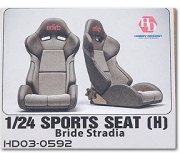 HD03-0592 1/24 Sports Seats (H) Edirb Stradia (Resin+Decals+PE)