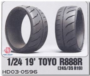 HD03-0596 1/24 19' Toyo R888R (245/35 R19) Tires