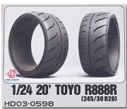 HD03-0598 1/24 20' Toyo R888R (245/30 R20) Tires