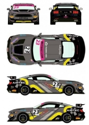 RDE24/043 1/24 Ford Mustang GT4 #23 British GT 2019 for Tamiya Racing 43 Decals