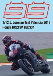 TBD334 1/12 JORGE LORENZO TEST BIKE DECAL VALENCIA 2018 HONDA RC213V MOTOGP SEASON 2019 TB Decals