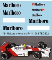 TBD502 1/24 DECALS FOR McLaren MP4/4 1988 A.Senna TB DECAL TBD502 TB Decals