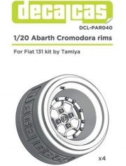 DCL-PAR040 1/20 Abarth Cromodora rims for Fiat 131 Abarth