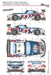 24046 1/24 BMW Z4 GT3 ROAL Motorsport ''VROOAAAW'' 24H of Spa 2015