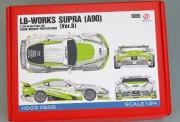 HD03-0605 1/24 LB-Works Supra (A90)(Ver.B) Trans-Kit (Resin+PE+Decals+Metal parts+Metal Logo)