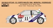 337 Decal – Peugeot 306 Maxi KitCar - 1996 Rallye El Corte Inglés - Moratal / Rodriguez 1/24