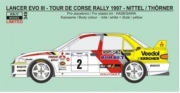 349 Decal – Mitsubishi Lancer Evo III Uve Nittel – Tour de Corse 1997 1/24 "LIMITED"