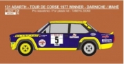 352 Decal - Fiat 131 Abarth - 1977 Tour de Corse rallye winner - Andruet / Mahé 1/20 - LIMITED