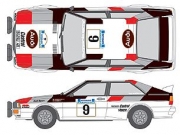 SHK-D192 1/24 Audi Quattro 1982 Acropolis Rally for Tamiya Shunko Decals