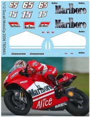 [사전 예약 ~7/11일] TBD663 1/12 Sponsor Decals X Ducati Desmosedici MotoGp 2006 Capirossi Gibernau TBD663